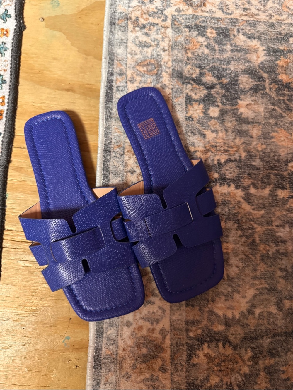 Bright Purple Slide Sandals